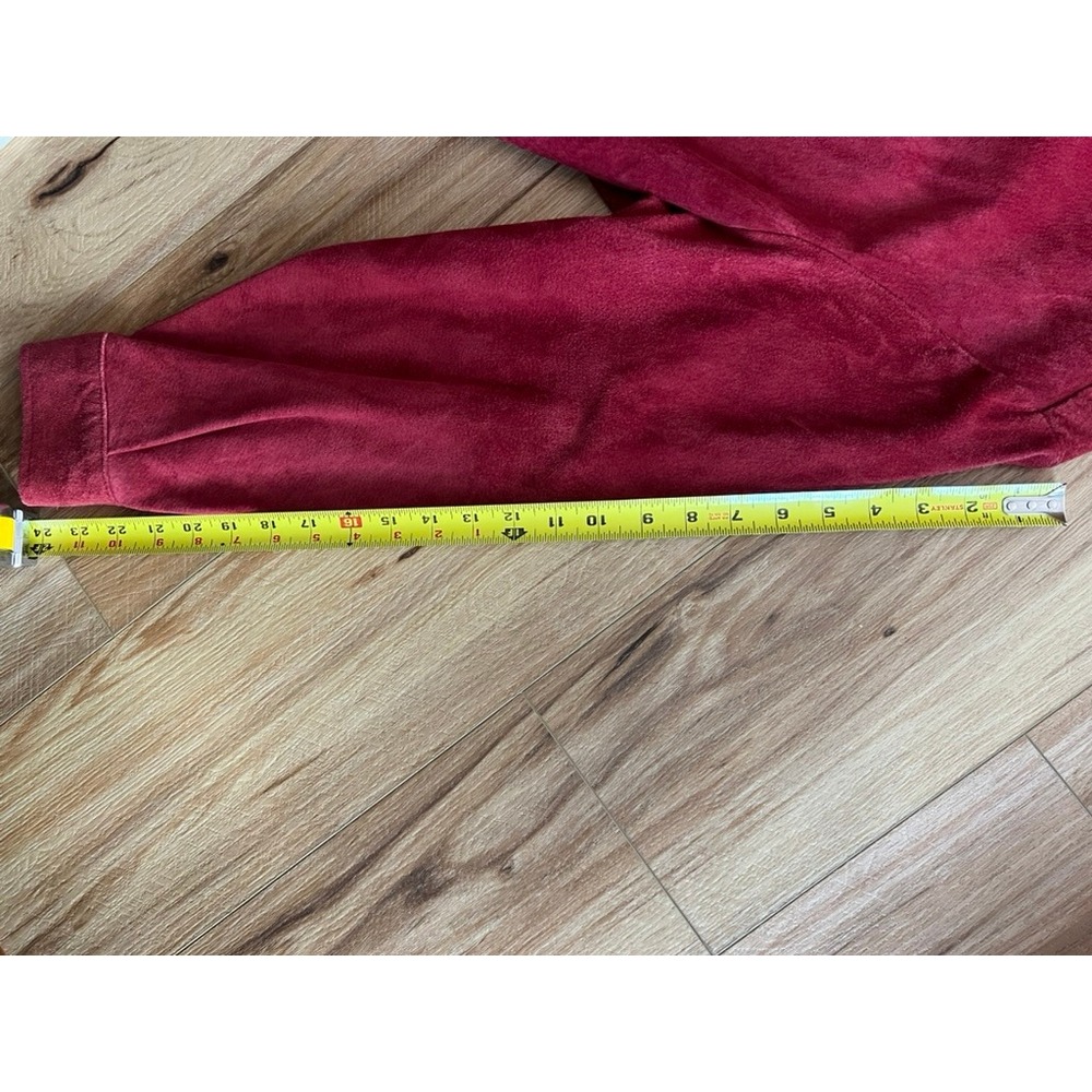 Style & Co. Red Suede Button-Up Jacket - Picture 8 of 9